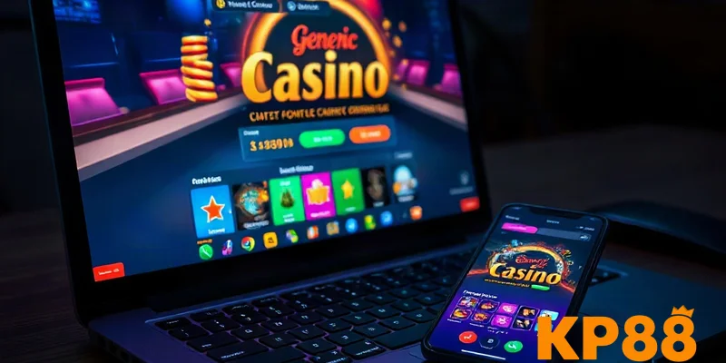 Truy cập Casino KP88 trên máy tính và điện thoại