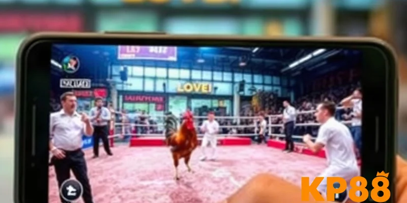 Người dùng đang xem trực tiếp đá gà Thomo trên điện thoại