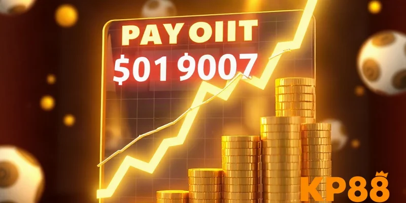 Bảng tỷ lệ trả thưởng Keno online KP88 với đồng tiền vàng