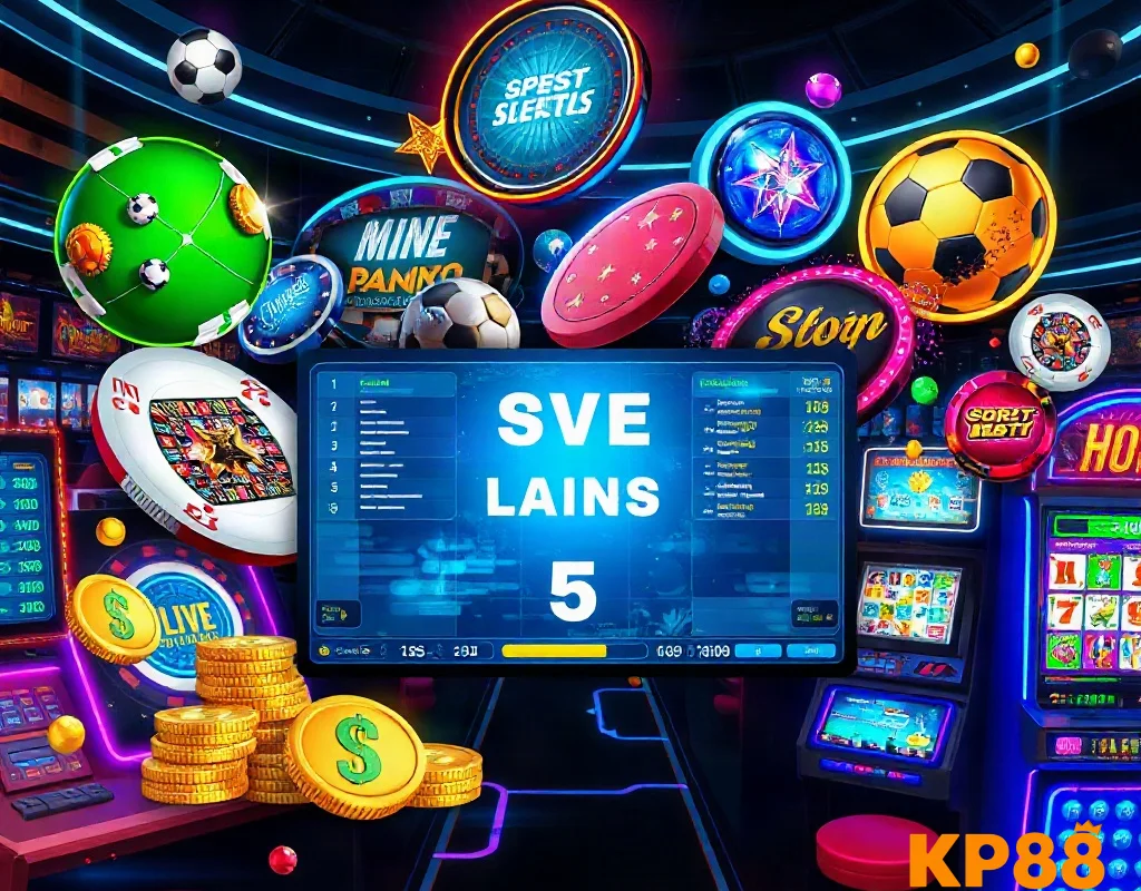 Các sản phẩm chính tại KP88 gồm cá cược thể thao, casino và slot game
