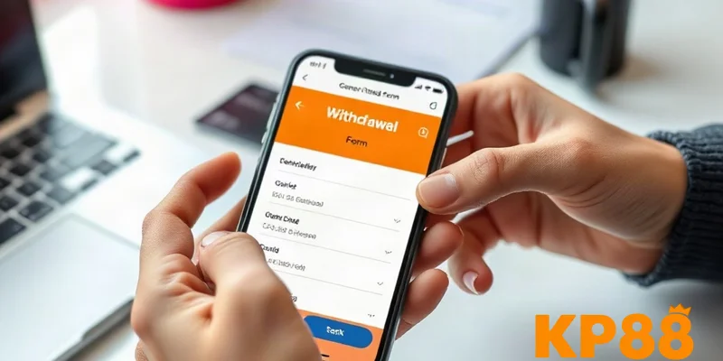 Các bước thực hiện lệnh rút tiền KP88 trên điện thoại