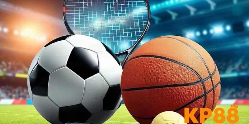 Các bộ môn thể thao nổi bật tại KP88 gồm bóng đá, tennis, bóng rổ, esports